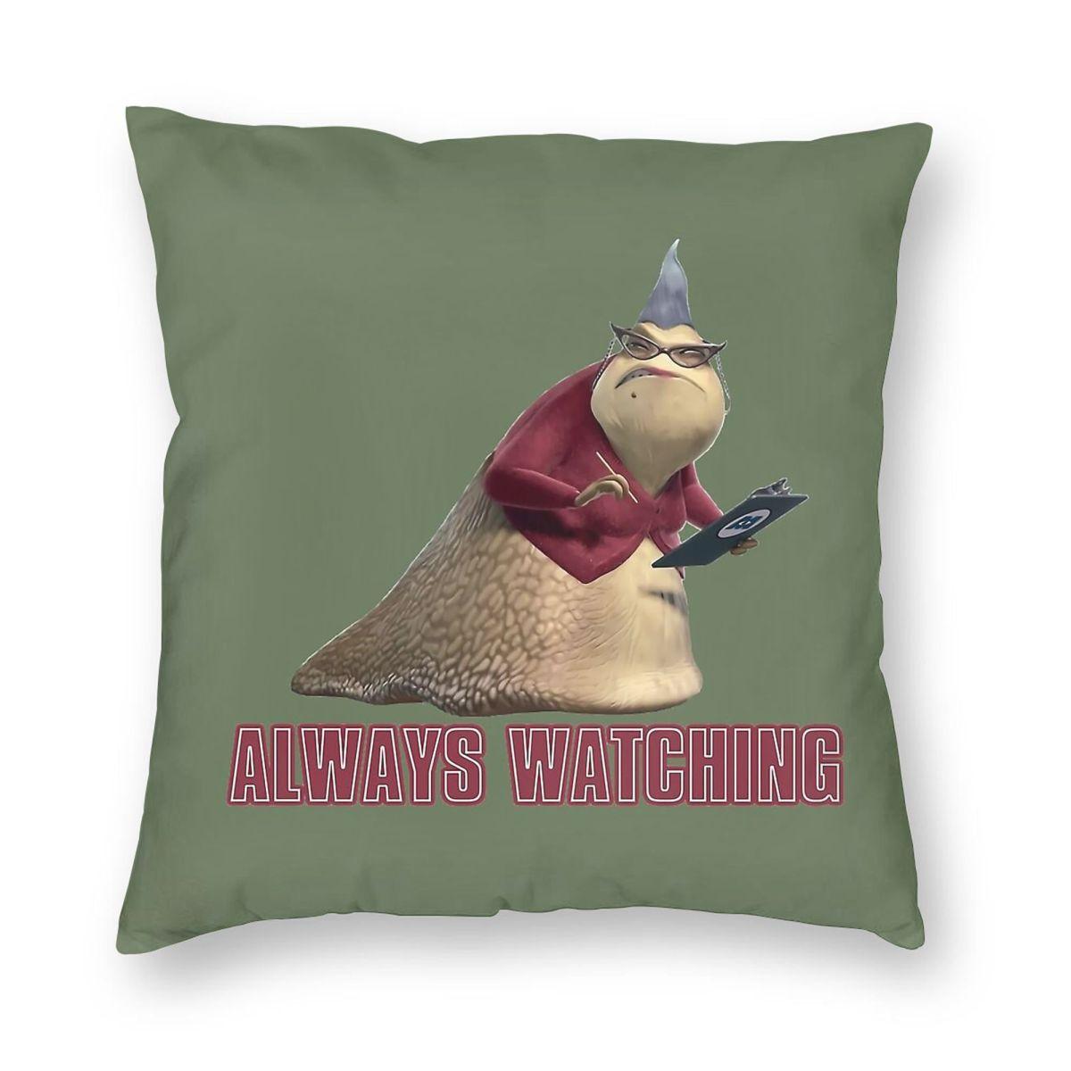 Roz Always Watching Square Pillowcase Polyester Linen Velvet Creative Zip Decor Throw Pillow Case Car Cushion Cover 30x30cm