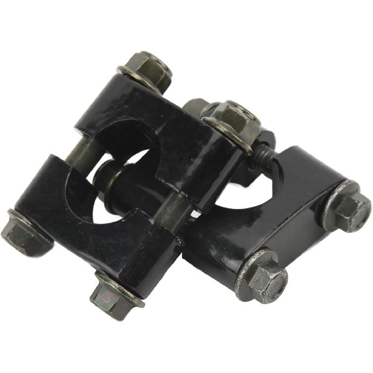 Motorcycle Handlebar Risers, 1 Pair 7/8" 22mm Aluminium Universal Handlebar Riser Clamp Single Hole Handle Mount Clamp Replacement for Motorcycle