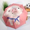 Cute Cartoon Pink Pig Umbrella Automatic Open/close, Sturdy Iron Frame & 8-Rib Struct, Umbrella for Women & Men, Christmas Gifts