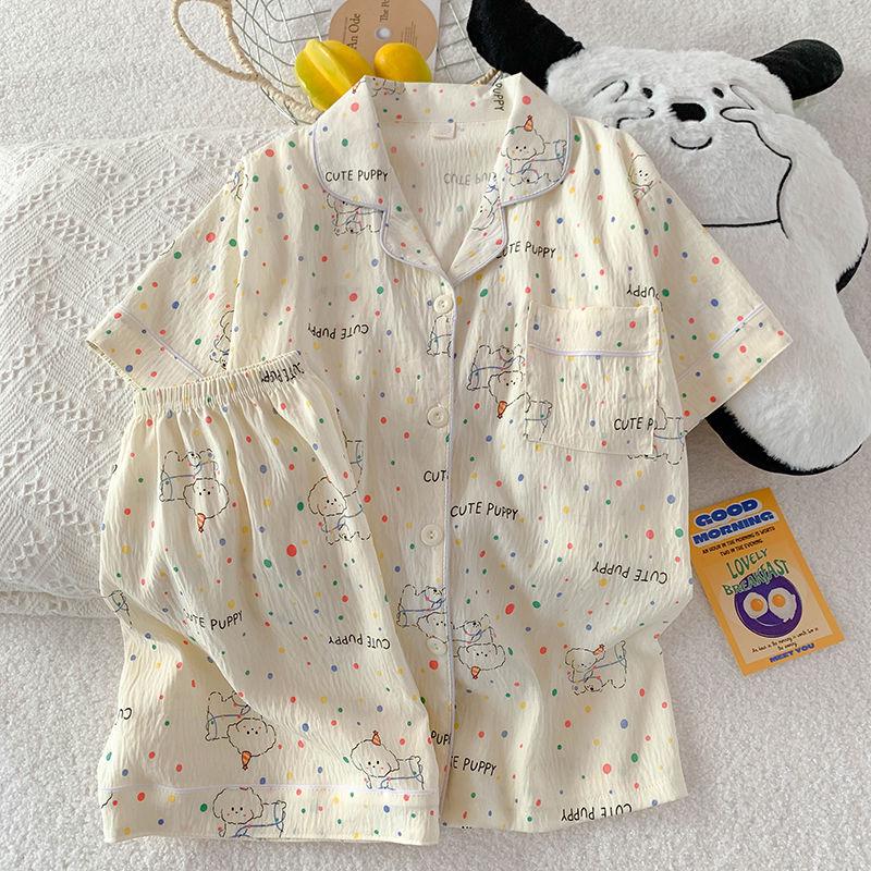 Dolce Pigiama in Cotone Nuvola per Donna - Set Estivo 2026 a Maniche Corte