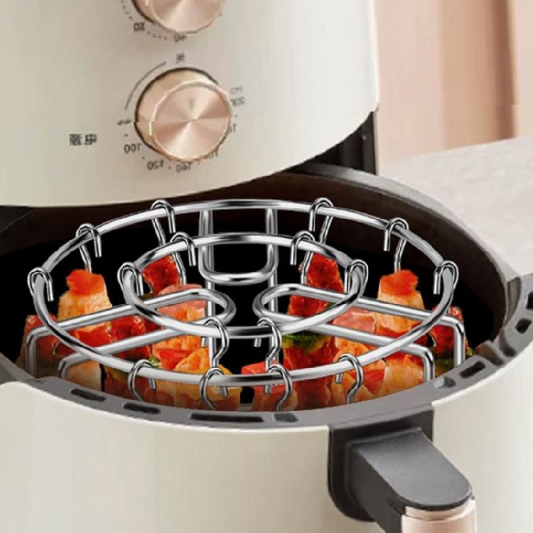 Easy to Clean Stainlesses Steel Air Fryers Skewers Rack Outdoor Grills Accessories for Meat Vegetables Chicken
