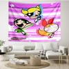 The Powerpuff Girls Print Tapestry - Portable Wall Decor Cloth, for Home, Dorm, Travel, Bedroom, Living Room - Ideal Birthday Housewarming Gift