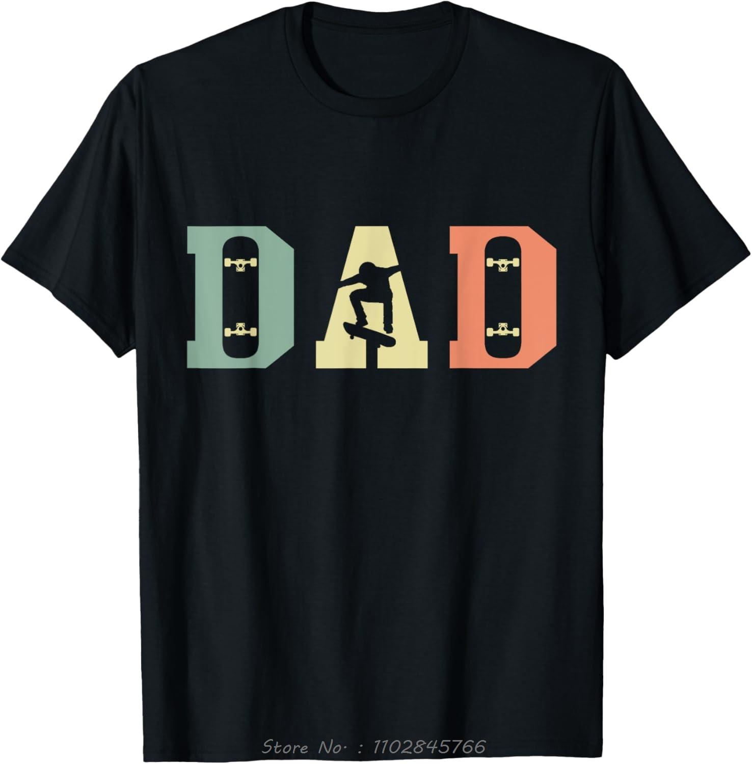 Skateboard Skater Oversized Tshirt Dad Skating Skateboarding Mens Clothing Summer Cotton Tshirt Funny Hombre Fitness T Shirt S
