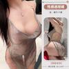 Sexy Transparent Mesh Dress Backless Flash Women's Nightdress Strap Pajamas Sexy Underwear One Piece Sent On Behalf of F658