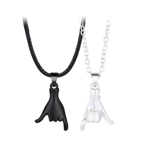 2 Pcs Couple Matching Necklace Set Pinky Promise Matching Necklaces Best Friends