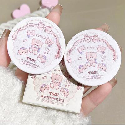 TSOI Latte Bär Monochrom Rouge Natürlich Einfach aufzutragenes Make-up Vielseitig Hochfarbig Energetisches Mädchen.