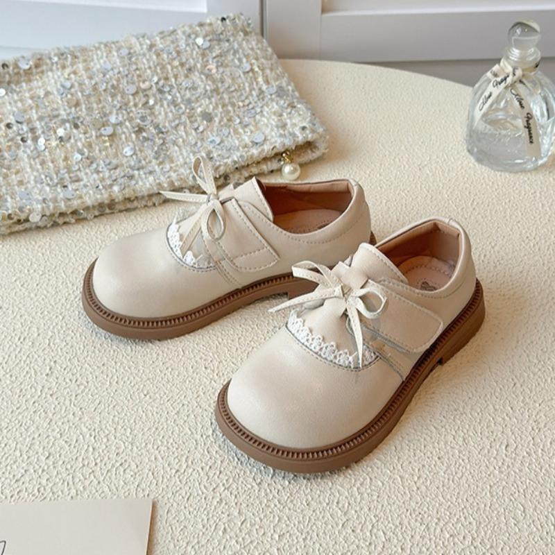 Girls Mary Jane Shoes Bow Princess Shoes Student Soft Sole Versatile Leather Shoes