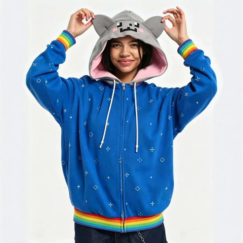 Y2K Retro Nyan Cat Pixel Print