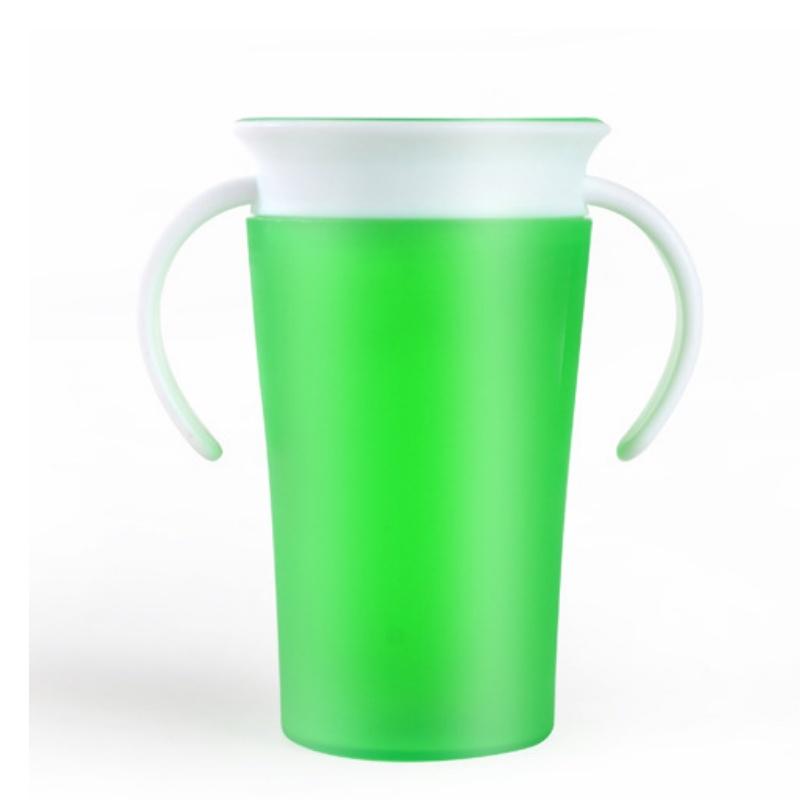 Moderne Nützliche Kinder Fütterung Wunder Baby Lernen Sicher Auslaufsicher 360 Grad Training Trinkbecher Flasche Mit Griffen
