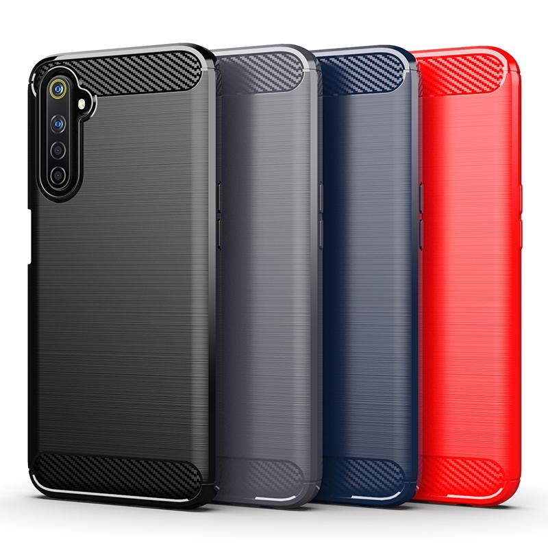 For Cover OPPO Realme 6 Case OPPO Realme 6 Pro Carbon Fiber Shell Anti-knock Phone Case For OPPO Realme 6 Real Me 6 Pro Cover