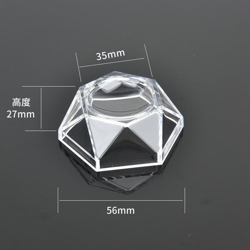 1-10Pcs Cube Transparent Plastic Box Cat Mineral Box Mineral Label Box Mineral Crystal Specimen Display and Collection Box