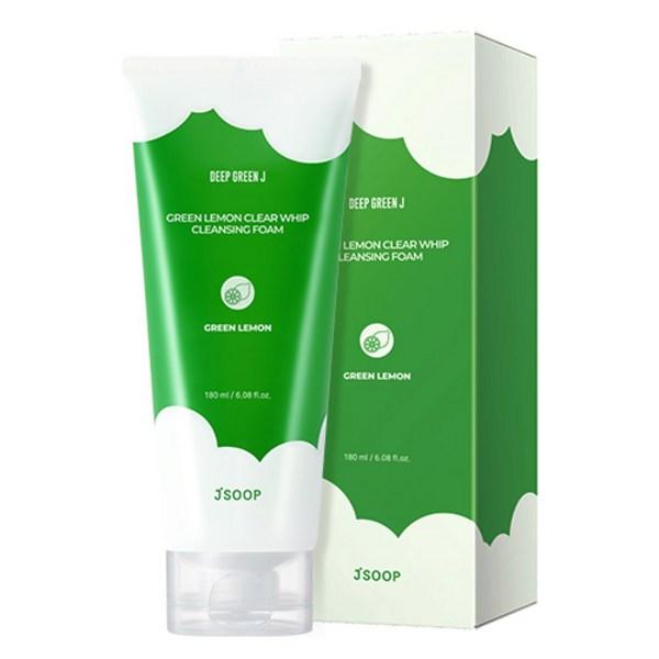 

Jay Forest Deep Green Lemon Clear Clear Wip Alkaline Cleansing Foam Известная корейская косметика, популярные продукты