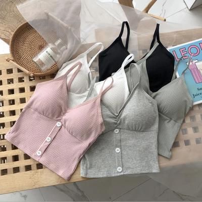 Yaz Kadın Örme Atlet Kolsuz Askılı Yelek Seksi Kadın Örgü Düz Crop Top