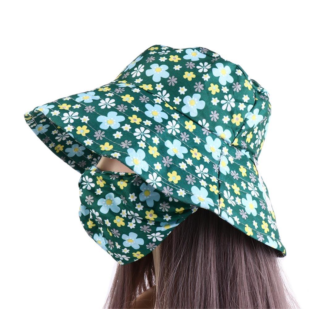 Sun Protection Women Sun Hat Cover Face Cap Bucket Hat Casual Sunscreen Mask  Riding