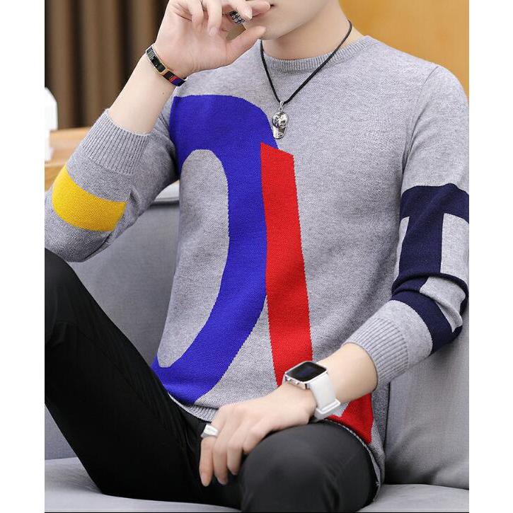 WTEMPO Sweater Mens Pullovers Slim Fit Jumpers Knitwear Warm Autumn Casual  Clothing Male