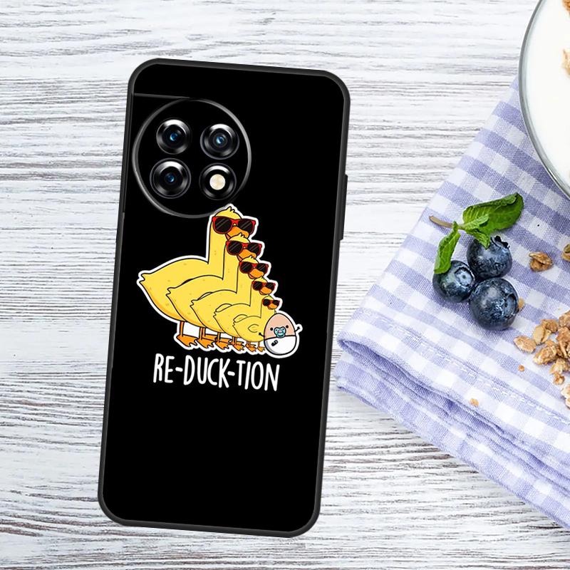 Funny Cartoon Duck Case For OnePlus Nord 5 CE 3 4 Lite N20 N30 OnePlus 15 13 10 11 12 13T 13R 12R 10R 15R Cover