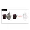 1*Motorcycle Air Filter Mushroom Head Engine Air Cleaner High Flow 55mm Clamp On