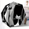 1pc Cat Pattern Automatic Open/close, All-Season Portable Folding Umbrella, Travel, Everyday, Formal Events - Compact Luxury Parasol, Outdoor Accessor