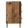 Nightstand with Drawers Reclaimed Wood Look 40 x 40 x 66 cm Engineered Wood