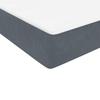 Box Spring Bed with Mattress Dark Gray 80x210 cm Velvet