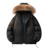 Hooded Cotton Jacket Thickened Warm Fur Collar Short Fashion Versatile Multi-color Bread Clothes