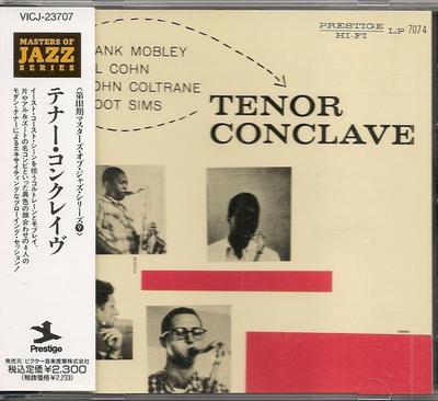 CD HANK MOBLEY - Tenor Conclave VICJ23707 Prestige 1992 Japan Jazz Used