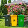 Mixed Waste Bin 120 Black On Wheels 1 Pc