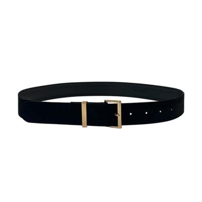 PLUNASTUDIO Suede Belt_Black