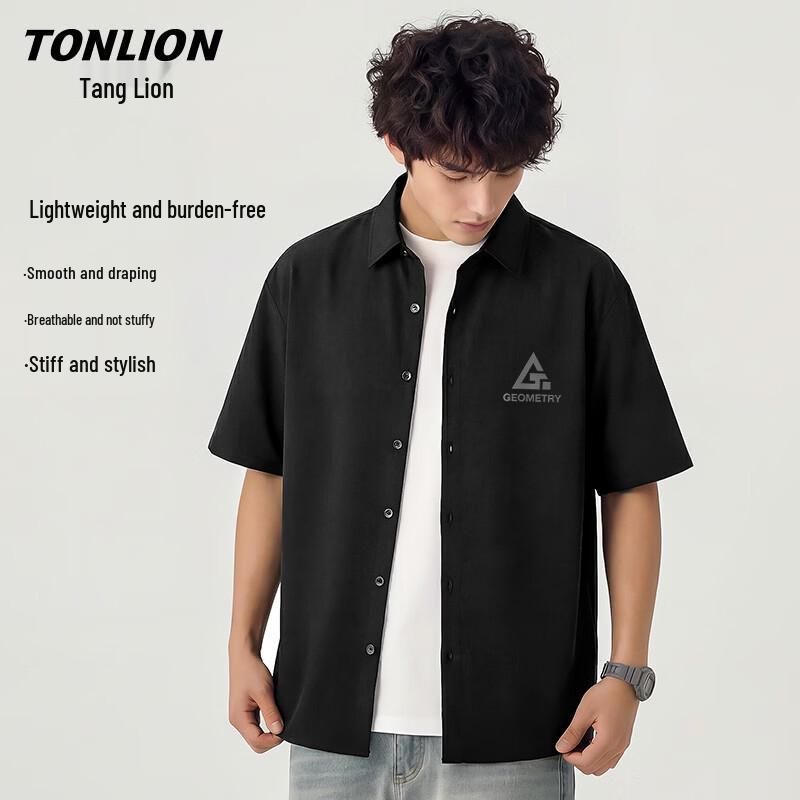 Мужская футболка TonLion с эффектом охлаждения, с коротким рукавом