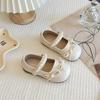 Girls' Spring Pearl Bow Mary Jane Princess Shoes