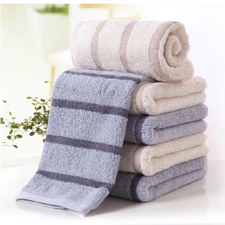 Golden Number Cotton High-Low Pile Check Face Towel - Soft, Absorbent, Couple & Family Style