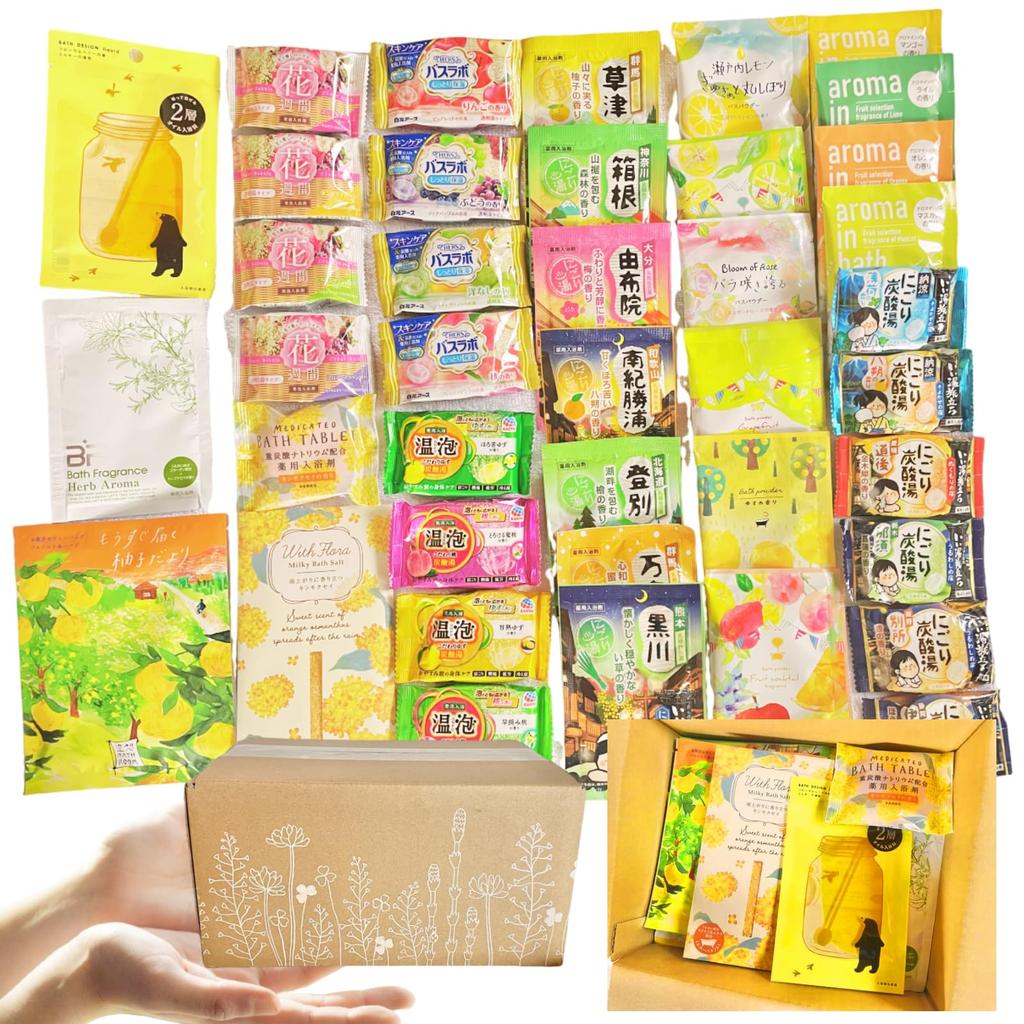 Bath Salts Assortment 40 Types 40 Pieces Set Gift Present Birthday Gift Respect for the Aged Day Christmas Gift White Day Day Event Promotion Prize