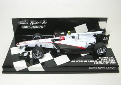 Sauber C29 Kamui Kobayashi 2010 Deutsches 40-Jahres-Logo enthalten 1/43 GP/Sauber