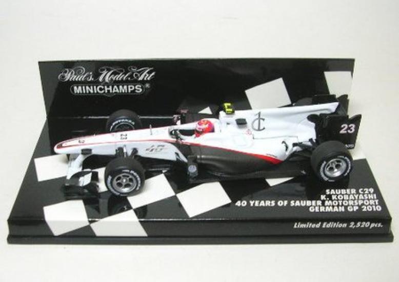 Sauber C29 Kamui Kobayashi 2010 German 40th anniversary logo included 1/43 GP/Sauber