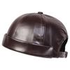 Men Women PU Leather Landlord Caps Retro Autumn Winter Adjustable Melon Skin Hats Hip Hop Hat Painter Cap Fashion Men Street Hat