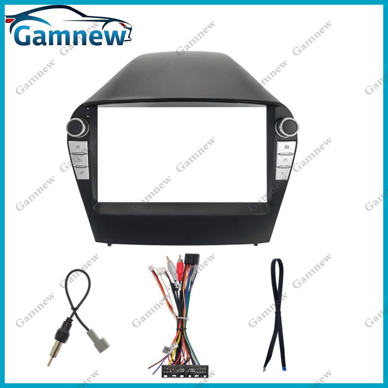 9 Inch Car Frame Fascia Adapter Canbus Box For Hyundai ix35 Tucson 2009-2015 Android Radio Dash Fitting Panel Kit