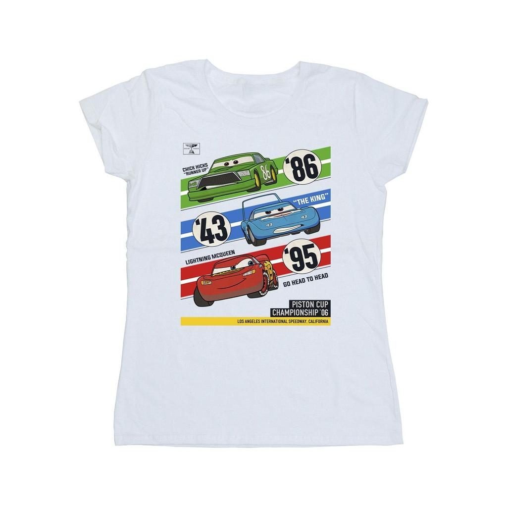 Disney Womens/Ladies Cars Piston Cup Champions Cotton T-Shirt
