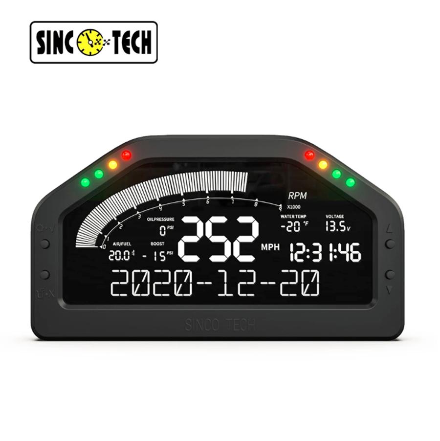 SINCO TECH DO922 6.5 Inch Multifunctional Racing Dash Board 12V Car Digital Gauge