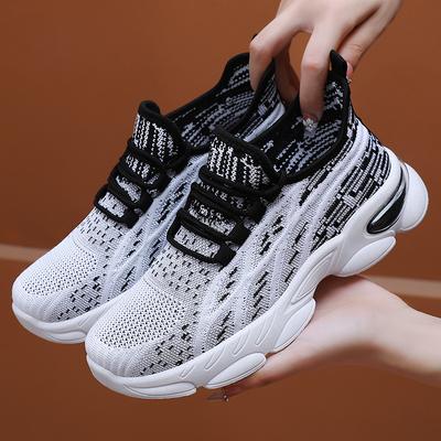 Shoes Women's Summer Casual Shoes Breathable Fly-woven Mesh Shoes Fashion Versatile Single Shoes Soft Sole Comfortable Sports Shoes