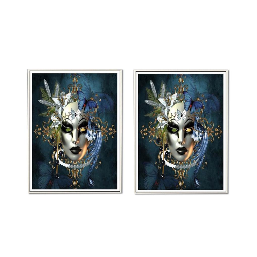 Horrific Mask Diamond Painting Kits Scary Mask Embroidery Stitch Arts Craft Full Diamond Wall Decoration