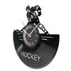 Hockey Wall Clock Hockey Player Silhouette Wall Art Home Decor Vinyl Record Wall Clock Vintage Hockey Fans Gift Handmade Artwork