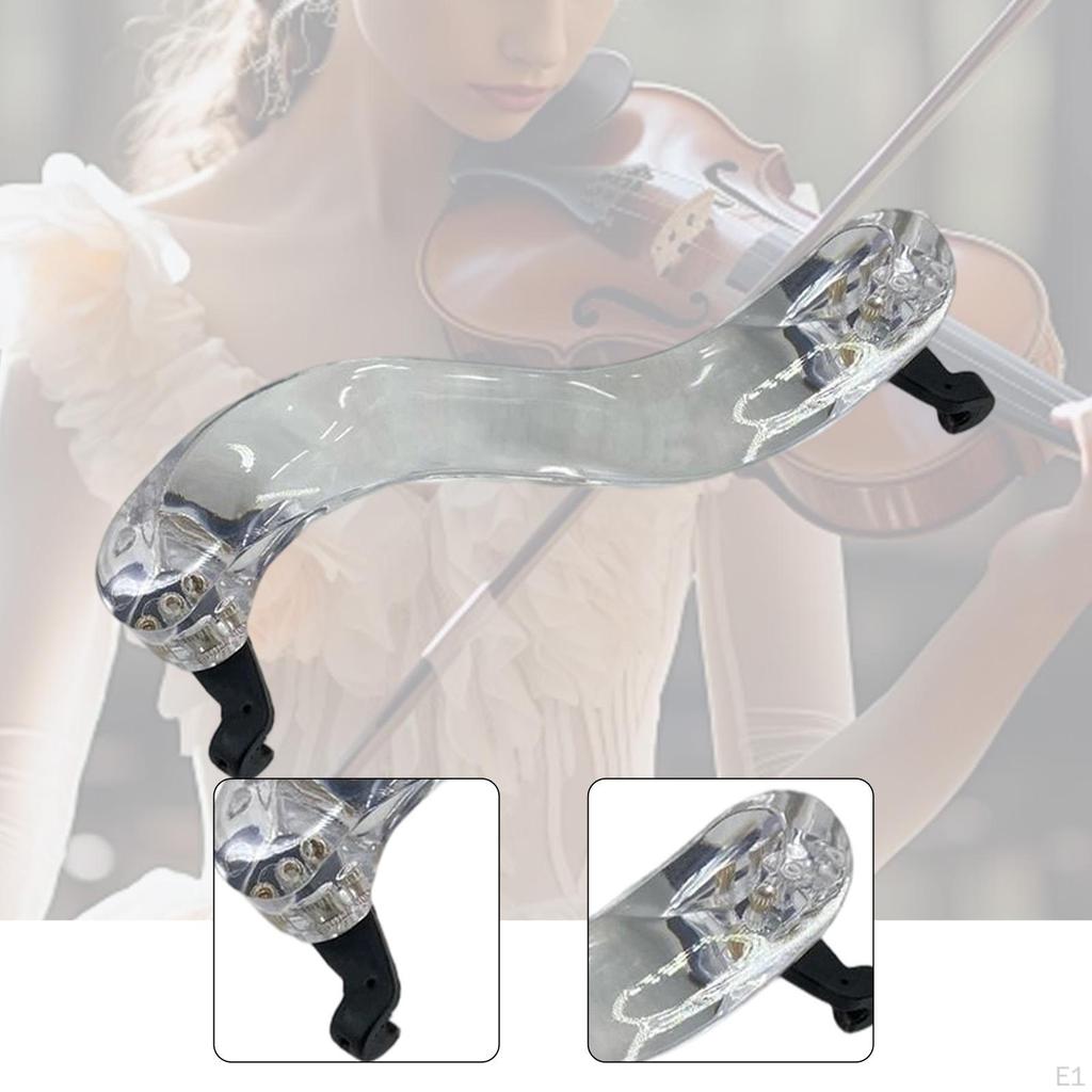 1/2 3/4 Violin Shoulder Rest Easy To Use Non Slip Acrylic Comfort High Strength Pad Musical