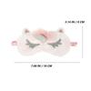Eye Mask Unicorn Plush Blindfold for Sleep Use 4Pcs Assorted Color Pack