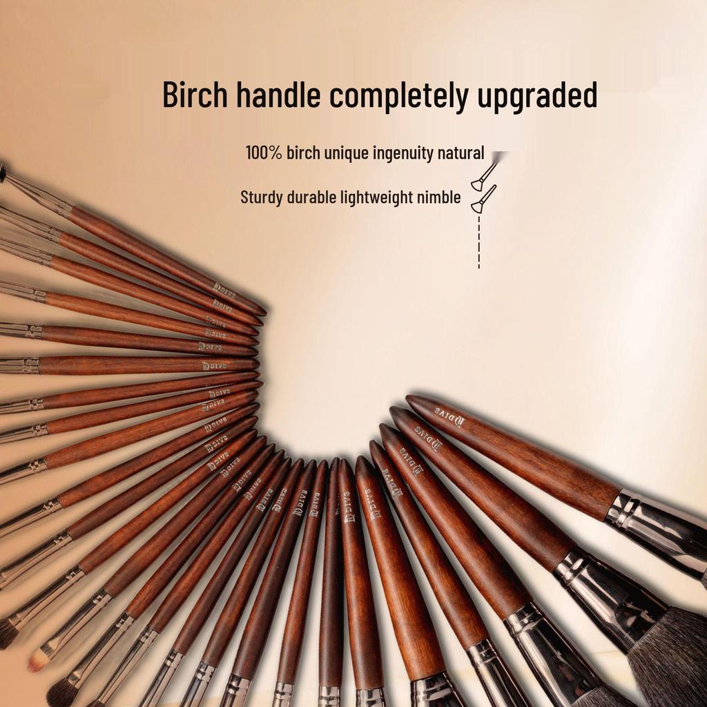 Premium 26-Piece Makeup Brush Set for Powder, Blush, Eyeshadow & Concealer