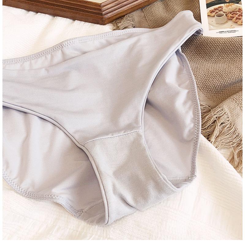 9 Color Women Seamless Panties Sexy Low Waist Milk Silk Comfort Breathable Briefs Buttock Cover Basic Shorts Ladies Lingerie