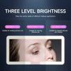 Universal Thin Vanity Mirror Car Interior LED HD Makeup Mirror with Rechargeable Fill Light for Women Girls Sun Visor Plate