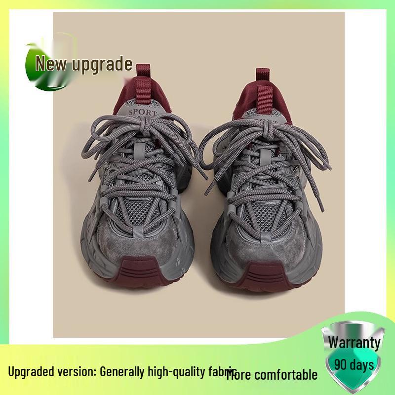 Damen Dad Sneakers 2025 Retro Color-Blocked: Freizeitschuhe mit dicker Sohle für einen schlankmachenden Look