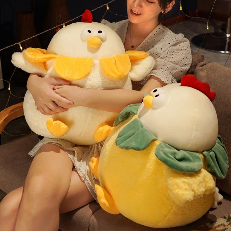 Stuffed Soft Fat Round Chick Plush Toys Cartoon Animals Chick Pillow Doll Cushion Gift