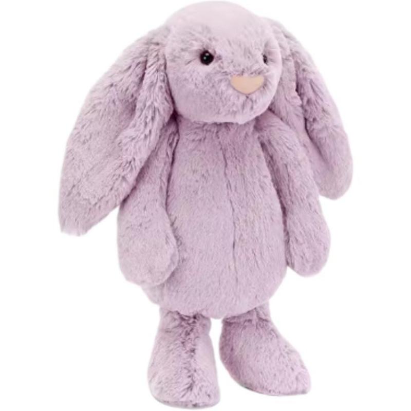 

JELLYCAT Bonnie Rabbit Series Shy Hyacinth Cute Purple Doll Plush Doll 18cm/31cm Height Shy Iris Color Bunny-31cm фиолетовый