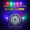 18 Waterproof Dyeing Par Lights for Outdoor Weddings and Stage Performances